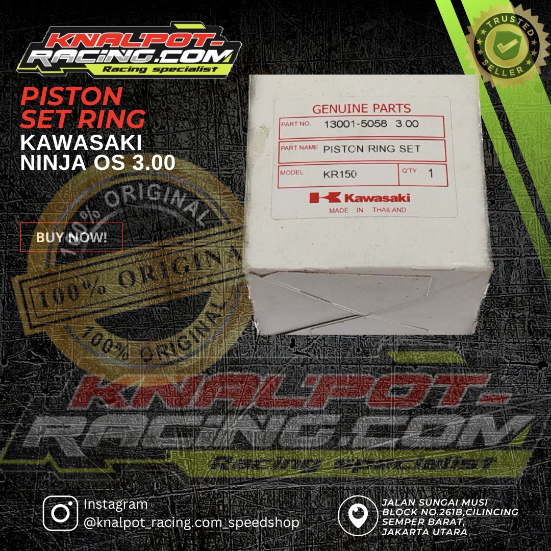 PISTON SET RING NINJA OS - 3.00